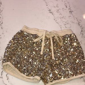 Joyfolie sequin shorts size 6